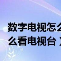 数字电视怎么看电视台节目直播（数字电视怎么看电视台）