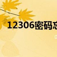 12306密码忘了怎么办（12306密码忘了）