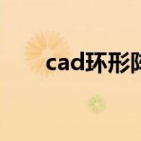 cad环形阵列怎么用（cad环形阵列）