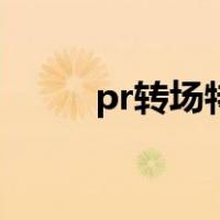 pr转场特效怎么做（pr转场特效）