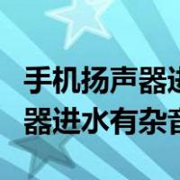 手机扬声器进水有杂音滋滋的声音（手机扬声器进水有杂音）