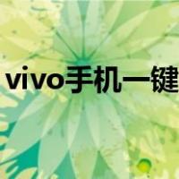 vivo手机一键还原（vivo手机重置系统还原）