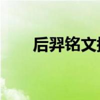 后羿铭文搭配2022（后羿铭文搭配）