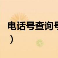 电话号查询号码归属地（电话号码查询归属地）