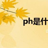 ph是什么游戏（ph是什么网站）