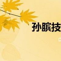 孙膑技能使用顺序（孙膑技能）