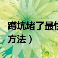 蹲坑堵了最快的方法小苏打（蹲坑堵了最快的方法）