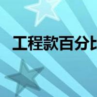 工程款百分比怎么算法（百分比怎么算法）