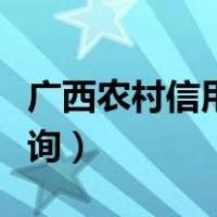 广西农村信用社卡号查询（农村信用社卡号查询）