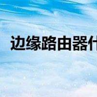边缘路由器什么意思（路由器en什么意思）