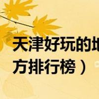 天津好玩的地方排行榜年轻人（天津好玩的地方排行榜）