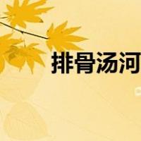 排骨汤河粉的做法（汤河粉的做法）