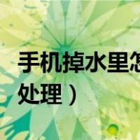 手机掉水里怎么处理最好米（手机掉水里怎么处理）