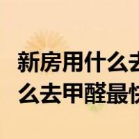 新房用什么去甲醛最快最好最有效（新房用什么去甲醛最快）