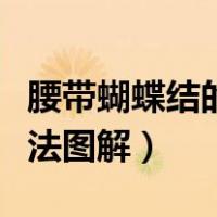 腰带蝴蝶结的系法图解简单（腰带蝴蝶结的系法图解）