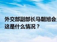 外交部副部长马朝旭会见埃克森美孚全球高级副总裁魏捷凯 这是什么情况？