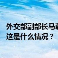 外交部副部长马朝旭会见埃克森美孚全球高级副总裁魏捷凯 这是什么情况？