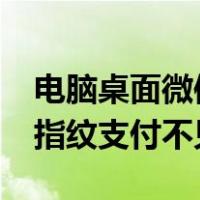 电脑桌面微信图标不见了怎么恢复（微信7 0指纹支付不见了）