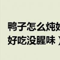 鸭子怎么炖好吃没腥味视频教程（鸭子怎么炖好吃没腥味）