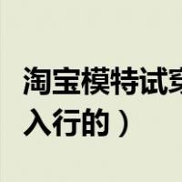 淘宝模特试穿信息图怎么做（淘宝模特是怎么入行的）