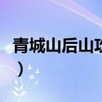 青城山后山攻略路线图（青城山后山最佳路线）
