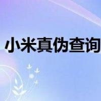 小米真伪查询官网入口（小米真伪查询官网）