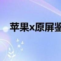 苹果x原屏鉴定（iphonex原装屏幕鉴定）