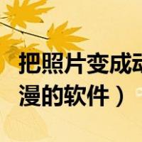 把照片变成动漫的软件叫什么（把照片变成动漫的软件）