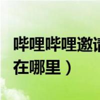 哔哩哔哩邀请码在哪里输入（哔哩哔哩邀请码在哪里）