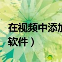 在视频中添加文字的软件（在视频上加文字的软件）
