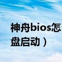 神舟bios怎么设置u盘启动（bios怎么设置u盘启动）
