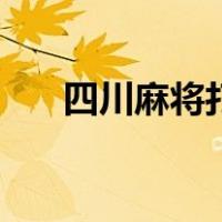 四川麻将打法和规则（四川麻将打法）