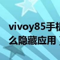 vivoy85手机怎么隐藏应用图标（vivoy85怎么隐藏应用）