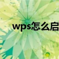 wps怎么启用宏检查（wps怎么启用宏）