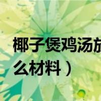 椰子煲鸡汤放什么材料窍门（椰子煲鸡汤放什么材料）