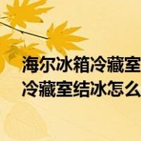 海尔冰箱冷藏室结冰怎么办?教你一招快速解决（海尔冰箱冷藏室结冰怎么办）