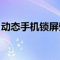 动态手机锁屏壁纸 霸气（动态手机锁屏壁纸）