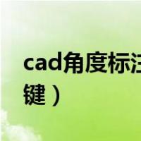 cad角度标注快捷键命令（cad角度标注快捷键）