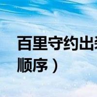 百里守约出装最强神装2021（百里守约出装顺序）