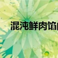 混沌鲜肉馅的配方（混沌馅的调法 鲜肉）
