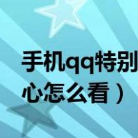 手机qq特别关心怎么看不到（手机qq特别关心怎么看）