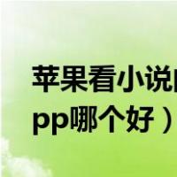 苹果看小说的app哪个好用（苹果看小说的app哪个好）