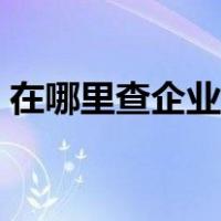 在哪里查企业报表（企业报表在哪里可以看）