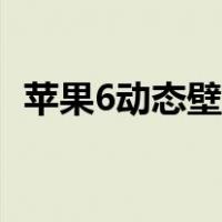 苹果6动态壁纸怎么不动（苹果6动态壁纸）