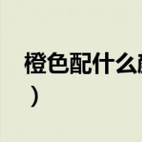 橙色配什么颜色好看?（橘色配什么颜色好看）