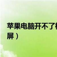 苹果电脑开不了机黑屏进水要怎么办（苹果电脑开不了机黑屏）