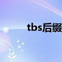 tbs后缀文件（tbs是什么文件夹）
