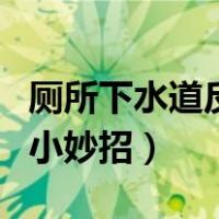 厕所下水道反臭味解决办法（厕所下水道堵了小妙招）