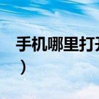 手机哪里打开usb接口（usb在手机哪里打开）