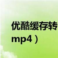 优酷缓存转mp4格式（手机优酷缓存视频转mp4）